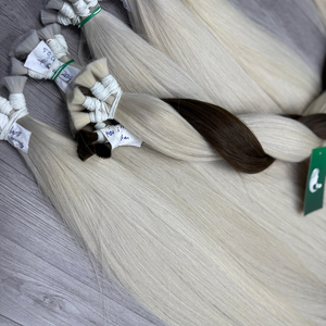 Meilleur prix de gros Extensions de cheveux crus vietnamiens noirs en vrac Double tirage en vrac Extensions de cheveux humains - Product Image 4