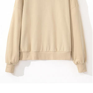 OEM Casual blanco liso bordado sudadera media cremallera polar algodón Sudadera con capucha de gran tamaño señoras Sudadera con capucha para mujer sudadera - Product Image 6