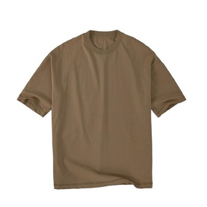 T-shirt blanc de base personnalisé à épaules tombantes T-shirt en coton avec logo personnalisé T-shirt à manches courtes en coton biologique - Product Image 3