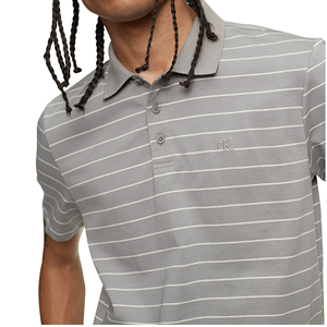 Chemises à manches courtes pour hommes, grande taille, respirantes, en polyester/coton, designs personnalisés OEM, logo tricoté, imprimées, décontractées, haute qualité - Product Image 3