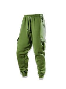 Nuevos pantalones de verano de alta calidad transpirables 100% de algodón orgánico para hombre, pantalones de moda con múltiples bolsillos para hombre, Jogger Cargo - Product Image 4