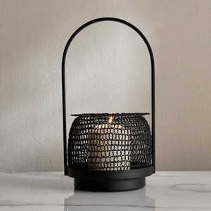 Adorable Black Metal <b>Candle</b> Holder High Quality Trendy Table Centerpiece Stylish Decorative Accent Romantic Home Display - Product Image 1