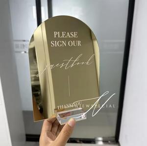 Elegante soporte de letrero de espejo acrílico: elegante solución de exhibición para eventos, bodas y reuniones corporativas - Product Image 6