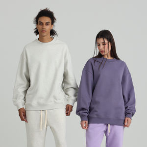 Sudadera Extra Grande de Forro Polar de Invierno de 500 g/m², con Logotipo Personalizado, Cuello Redondo, Chándal, Gruesa, Resistente al Viento, Unisex, para Hombre y Mujer - Product Image 3