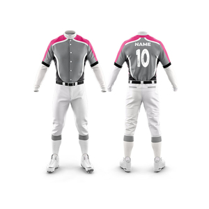 Unisex High Quality Breathable Sportswear Custom <b>Baseball</b> & Softball Jersey <b>Set</b> Plus Size Option Displaying Team Name - Product Image 6