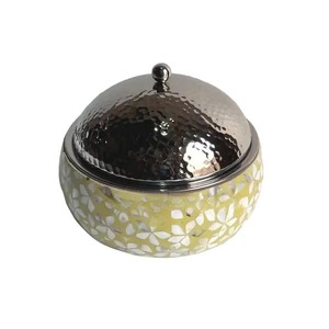 Nácar de madera Hot Pot con tapas Cazuela de vidrio hecha a mano - Product Image 5