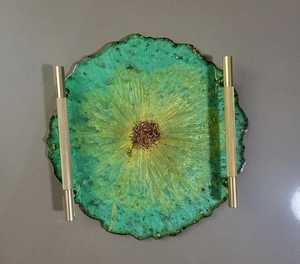 Matériau décoratif durable fait à la main en résine époxy cristalline et durcisseur pour plateau décoratif fabriqué à partir de résine époxy - Product Image 1