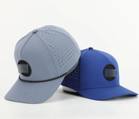 Gorra de Béisbol Ajustada con Logotipo Bordado en Blanco al por Mayor, Gorra Deportiva con Logotipo Personalizado, Gorra de Golf de 5 Paneles con Corte Láser, Hecha en Vietnam