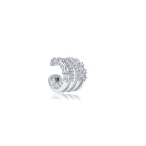 Pendientes de Cartílago con Piedras CZ de Diseño Moderno, Hechos a Mano en Turquía, Venta al por Mayor, Plata de Ley 925, Joyería Fina - Product Image 4
