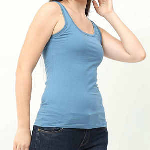 2025 nouveauté respirant femmes maillots meilleur matériel débardeurs motif solide grande taille pour l'été Logo personnalisé 2025 - Product Image 3