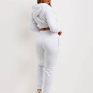 2026 Premium Jogger and <b>Long</b> <b>Sleeve</b> <b>Top</b> <b>Women</b> Cropped Tracksuit Stretchy Everyday Activewear Set <b>Women</b> Cropped Tracksuit - Product Image 3