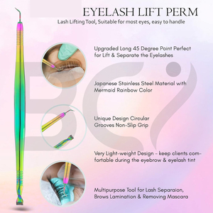 Stainless Steel Eyelash <b>Separator</b> <b>Lash</b> Lift Rods With Separating Comb for Eyelash Eyebrow Perming Tinting Curling Extensions - Product Image 6