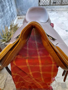 Handmade Premium English <b>Saddle</b> Genuine Leather Jumping Dressage Durable Fiberglass Tree Comfortable Design Perfect Fit - Product Image 2