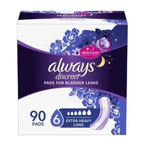 Always 153 Serviettes Discreet Plus pour fuites urinaires modérées, 153 serviettes - Product Image 6