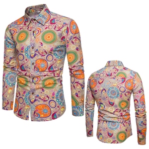 Camisas ajustadas de algodón a rayas a la moda 2025 para hombre, camisas de vestir informales de negocios de manga larga transpirables para trabajo, camisa de vestir para hombre - Product Image 1