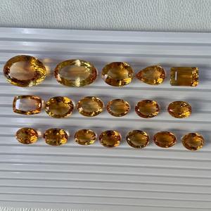 Mélange à facettes de citrine jaune naturelle taillé en vrac pierre de cristal de quartz pour la fabrication de bijoux et de guérison - Product Image 3