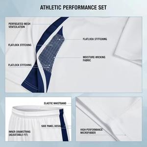 Maillot de football de haute qualité en gros avec nom et numéro personnalisés, service OEM, 100% polyester, séchage rapide, design Trois Lions - Product Image 4