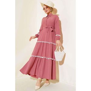 ชุดเดรสแต่งคิ้วปอมปอม - Product Image 2