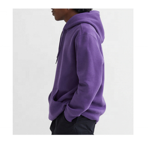 Hombres de la mejor calidad para sudaderas con capucha moradas Tamaño estándar de moda con diseño bordado Precio de mercado razonable - Product Image 2