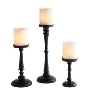 Porte-bougie en métal artisanal élégant pour la décoration de la maison, centre de table, éclairage romantique du soir, arrangements de table de Noël - Product Image 2