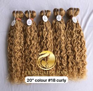 100% vente en gros de qualité supérieure de qualité supérieure temple indien vierge Remy 20 ''Machine résistante aux chutes Double trame Extension bouclée - Product Image 4