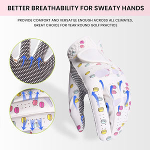 Guantes de golf Premium con tela transpirable antideslizante y ajuste ajustable para hombres y mujeres - Product Image 4