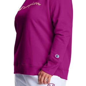 Felpa Grafica Champion da Donna Powerblend Signature Viola Taglia 2X in Maglia Anti-Pilling Leggera per Uso Quotidiano Invernale con Stampa Cartoon - Product Image 3