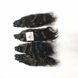 Extensions de cheveux vierges indiennes non traitées, Deep Wave, couleur naturelle noire, pour femmes, 100g - Product Image 6
