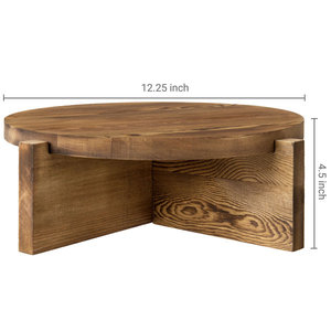 Élégant support à gâteau en bois de manguier fabriqué à la main avec finition lisse pour gâteau Dessert et présentoir de fête-Outils de gâteau en gros - Product Image 3