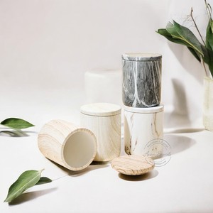 เทียนสีทองรูปทรงกระบอกเทียนคริสต์มาสก้นกลมพร้อมภาชนะสำหรับให้แสงสว่างและอื่นๆใช้ - Product Image 4