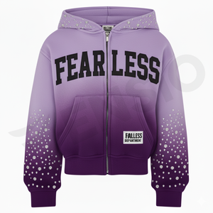 Personnalisé Sunfaded Zipper French Terry Streetwear Fonctionnel Acide Lavage Hommes Zip up Rivet Lourd Strass À Capuche Y2K Vintage - Product Image 3