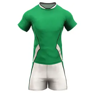 남성 짧은 소매 럭비 상의 100 폴리에스터 스포츠 저지 사용자 정의 로고 럭비 유니폼 티셔츠 빈 셔츠 도매