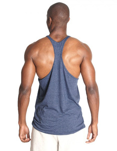 Nouveau débardeur uni personnalisé surdimensionné pour hommes, en polyester/coton, séchage rapide, respirant, col en V, vêtements de sport - Product Image 6