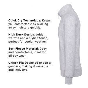 Sudaderas de lana de cuello alto de secado rápido personalizadas, cómodas y transpirables para Unisex, ropa deportiva para todo tipo de clima, de talla grande - Product Image 5