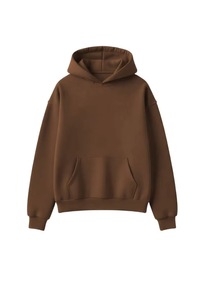 Sweat-shirt à capuche surdimensionné pour homme, couleur unie, en molleton de coton, décontracté, pour l'automne, avec poche, coupe classique - Product Image 4