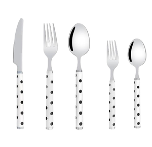 Nouveau Style cuillère fourchette outil de service vaisselle argent fini métal cuillère à café fourchette accessoires de table - Product Image 4