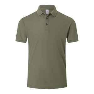 Camisetas de manga corta personalizadas OEM para Polo, camisetas de algodón sólido informales con logotipo personalizado, ropa de trabajo corporativa, impresión personalizada - Product Image 1