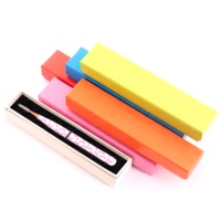 Organisateur de boîte de rangement noir pour pince à cils pointus boîte d'emballage vide outils en acier inoxydable avec Logo personnalisé