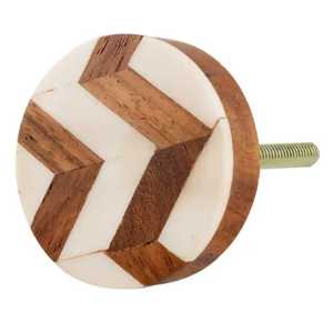 Nouveaux boutons de conception en bois et en résine utilisés dans les boutons de porte de penderie - Product Image 6