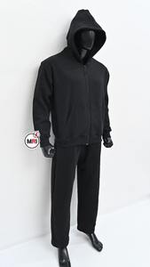 Pantalon de survêtement en coton personnalisé Ensemble de jogging à capuche et fermeture éclair Ensemble de survêtements 2 pièces Survêtements surdimensionnés pour hommes - Product Image 4