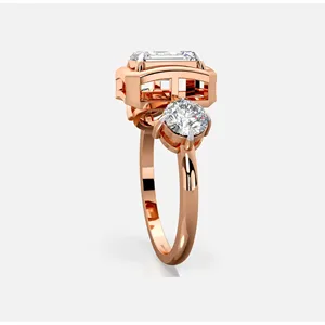 Anillo de Diamantes de Tres Piedras Eminence - Product Image 4