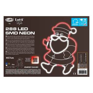 Luces de Navidad de Papá Noel (L39 H57 cm) con 288 LED, luz roja y blanca fija por lote, 54745 por lote - Product Image 2