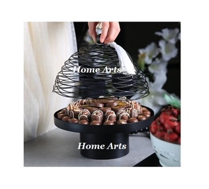 Set of 2 Different Sizes <b>Cake</b> Server Premium Quality Iron Dessert Dates Serving <b>Stand</b> For Wholesale Supplier - Product Image 6