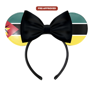 Diadema Personalizada Hecha a Medida con Diseño de Orejas de Ratón y Bandera H.E.R. Accesorios para Mozambique - Product Image 1