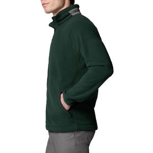Casual Daily Wear <b>Men</b> Heavy Solid Color Long Sleeve Simple Zipper <b>Fleece</b> Jackets Winter Warm <b>Sherpa</b> Jackets - Product Image 3