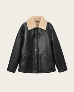 Premium Coated Sheepskin <b>Sherpa</b> Leather <b>Jacket</b> Hooded Casual Breathable Windproof Durable Winter Wear <b>for</b> Men <b>Women</b> - Product Image 1