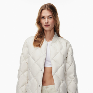 2025 femmes personnalisé bulle matelassé rembourré dames hiver à la mode col haut fermeture éclair bouffant doudounes pour femmes dames gonflées - Product Image 2