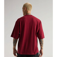 Shaka Wear Oversize Wide Fit T-shirt à manches courtes et col rond basique en tissu lourd uni