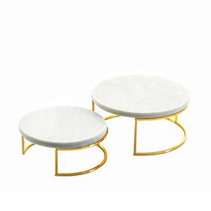 Top Trend <b>Cake</b> Rack Birthday Party Table Centerpiece Decorative <b>Cake</b> <b>Stand</b> with <b>White</b> Marble Top Manufacture & Supplier by India - Product Image 1