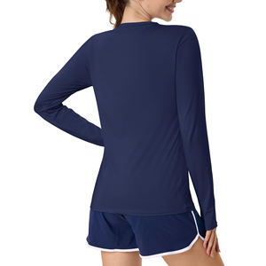 Chemise légère pour femmes-Style élégant confortable, idéal pour les réunions décontractées, col rond, idéal pour les commandes en gros, coupe élégante - Product Image 2
